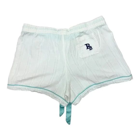 Paris Blues White Pajama Set with Blue Trim-Size Small - Picture 11 of 11